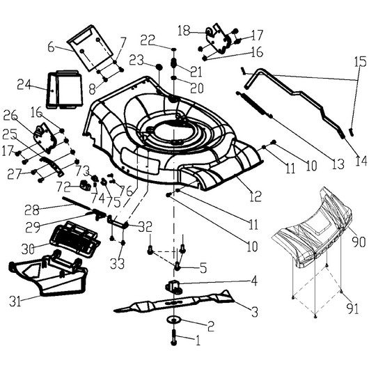 Дека и нож Champion LM4622 после 2020г.